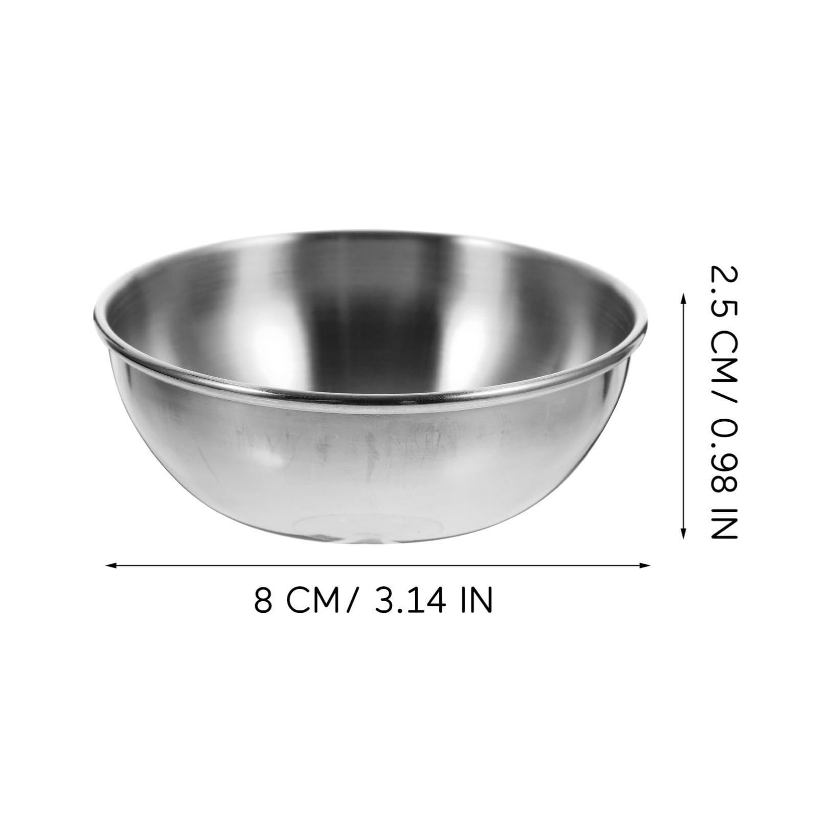 STOBAZA Quality Stainless Steel Seasoning Organizer Set of 4 Condiment Plates for Home Restaurant