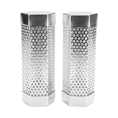 Jkjhbhged 2 PCS Smoker Tube 6 Inch Pellet Smoker Tube for Pellet Grill,Stainless Steel Barbecue Accessory for Charcoal Grills