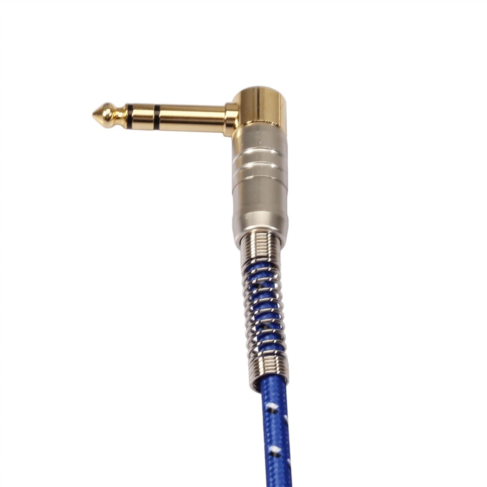 Cables para instrumentos Cable De Estéreo Para Guitarra Eléctrica De 6,35 Mm Macho A Macho Recto A Codo Chapado En Oro(20m)