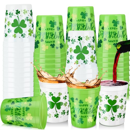 Norme 24 pcs St Patricks Day Party Plastic Cups...