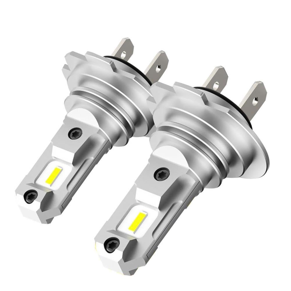 Bombilla LED H7 para faros delanteros de coche, luces antiniebla, paquete de 2, 40W, 4000LM, 6500K, blanco