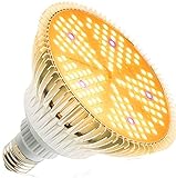 🌻 【LED AD ALTA ENERGIA 100W E ALTA USCITA PAR】 - Questa lampada da coltivazione a LED utilizza un chip LED da 150 pezzi, molto luminoso, raggiunge un'elevata uscita PAR, flusso: 5079,4 lm; Il consumo effettivo di circa 20 watt può sostituire la tradizionale lampada da coltivazione HPS da 100 W e risparmiare le bollette dell'elettricità. Questo è vantaggioso per tutta la crescita, dal seme al raccolto.