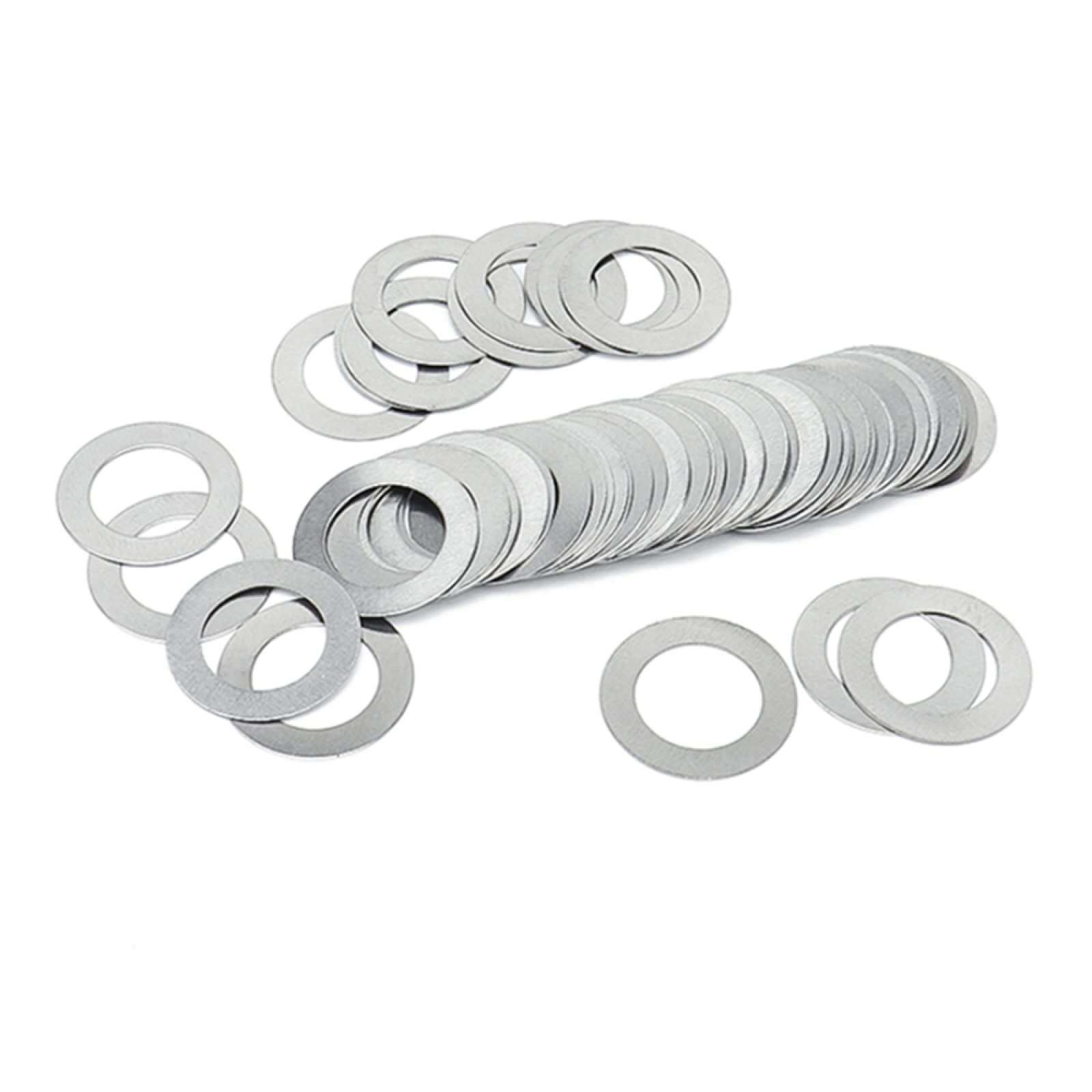 5/50/100pcs 304 Stainless Steel Flat Washer Plain Washer Flat Gasket Rings M2 M2.5 M3 M4 M5 M6 M8 M10 M20 (Size : M1.6 100pcs