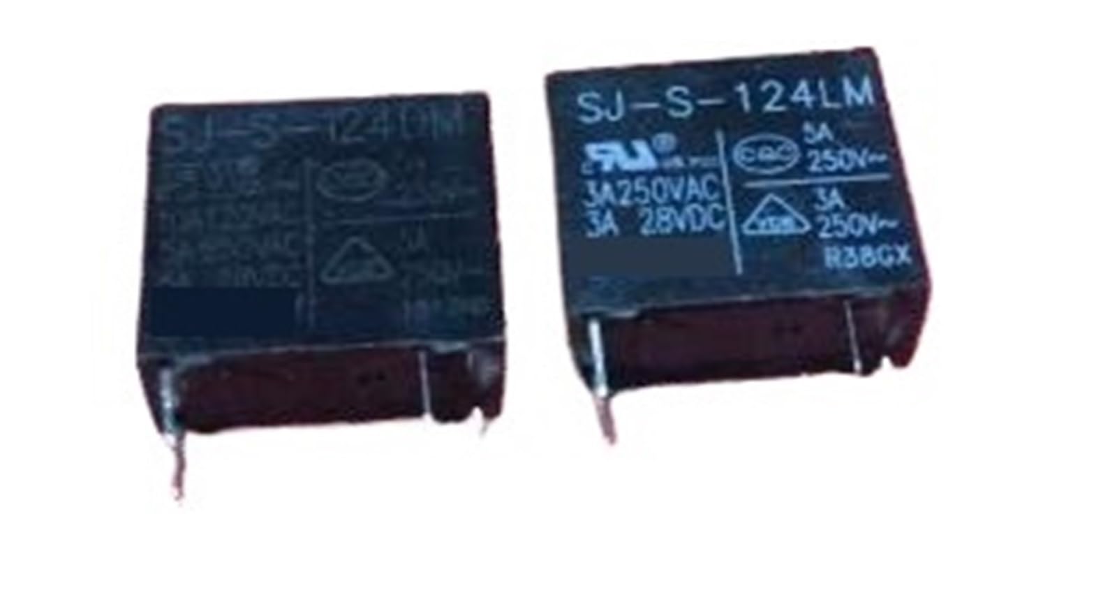 Relais SJ-S-124LM 24V 4 broches lot de 20 pièces pour circuits imprimés électriques
