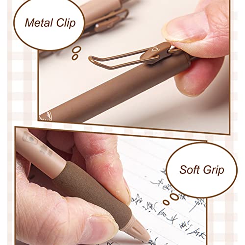 Set de 4 bolígrafos de tinta gel retráctiles 0.5mm miniatura 7