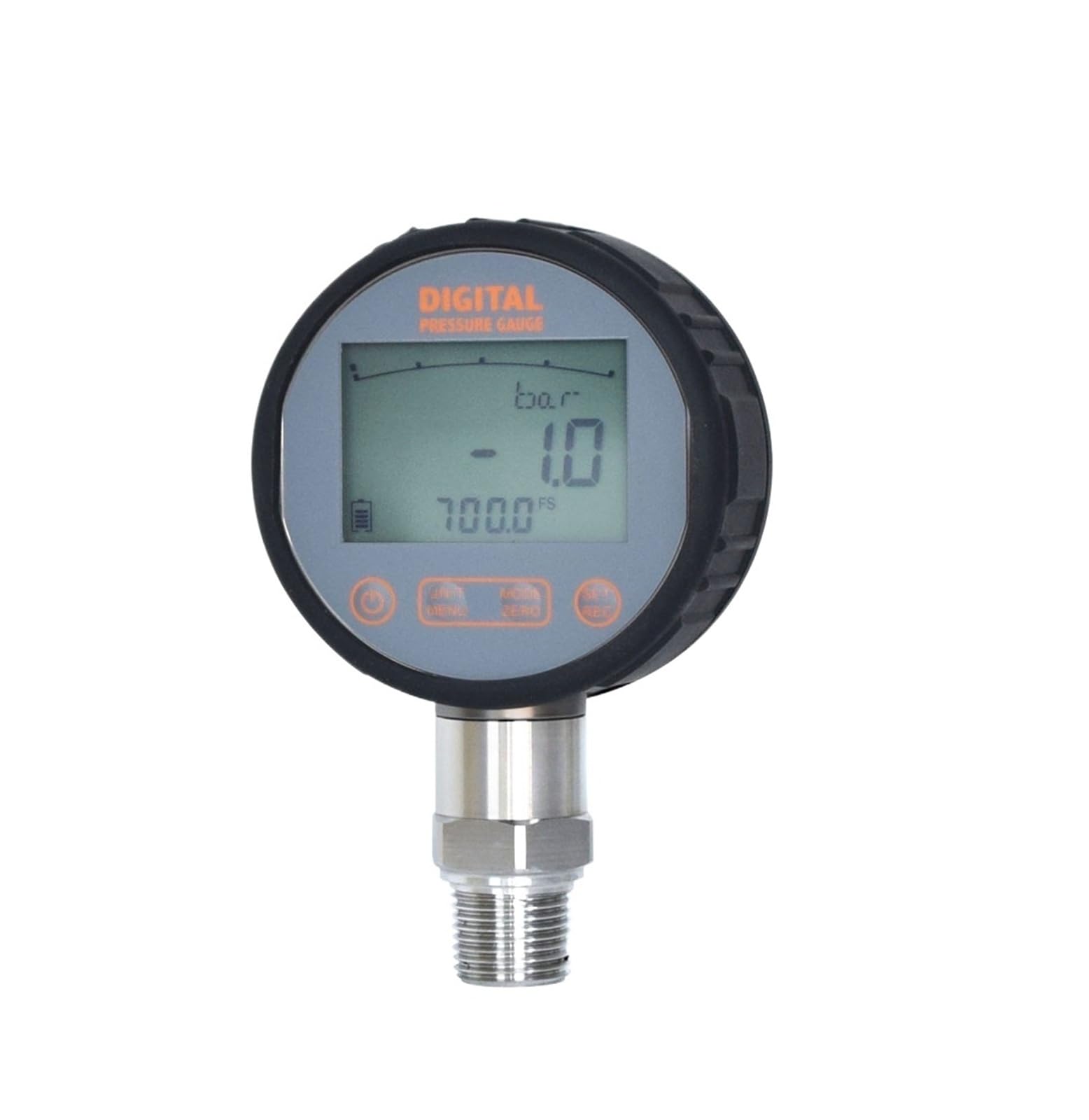 Manómetro de precisión calibrado DR-S211, 0,05% FS, registrador de datos, cabezal giratorio de 330°, diámetro de 85 mm(0-10MPA,G 1-4)