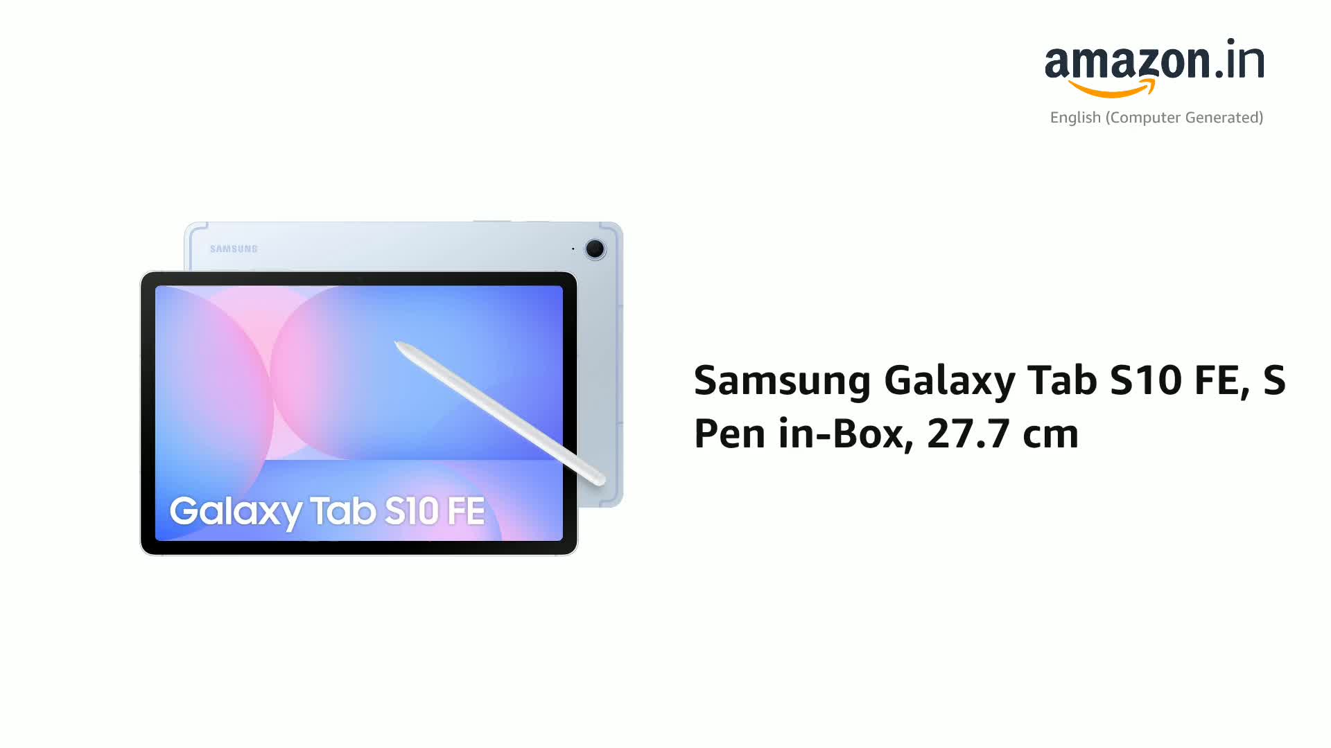 Samsung Galaxy Tab S10 FE, S Pen in-Box, 27.7 cm (10.9 inch