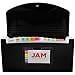 JAM PAPER Accordion Folders - 13 Pocket Plastic Expanding File - Check Size - 5 x 10 1/2 - Black - 144/Pack
