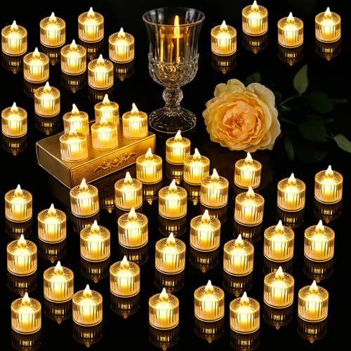 Consejos para Comprar Velas de Pilas Walmart de esta semana. 41 JANLOUS 48 PCS Velas LED, Velas LED Sin Llama, Velas Electricas Sin Llama, Para Navidad, AñO Nuevo Decoración, San Valentín, Cumpleaños, Fiestas, Bodas Decoración (Líeeas...
