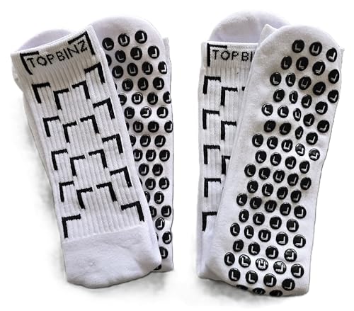 Image of Grip Soccer Socks Anti Slip Non Slip Mens Womens Athletic Socks for Soccer Futbol Footbal Basketball, 2 Pair, 4 Pair