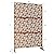 Stunning Outdoor & Indoor Metal Privacy Screen - 6 Feet Tall. A Freestanding Partition for Deck, Balcony, Patio. Luxurious Modern Gold. Privacy for Lawn & Garden
