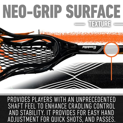 Image of Franklin Sports Boys + Mens Lacrosse Sticks - Youth Attack + Midfield Lax Stick - Lightweight Kids + Adults Aluminum Lacrosse Stick - Ambush - 26 inch