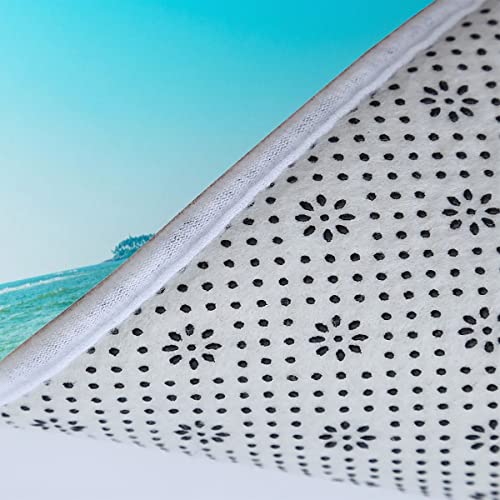 Zifarm Badematte rutschfeste 50x80 cm Ozean Badvorleger-Set 3D Drucken Strand Sommer Mikrofaser Flanell Absorbierend… – Bild 8