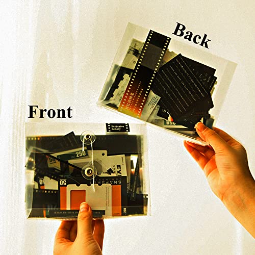 Vilikya 94pcs Movie Film Stickers for Scrapbook Kit, Film Strip Photo Frame for Scrapbooking Supplies, Quote Stickers for Journaling Decorative Bullet Journal Planner DIY Craft