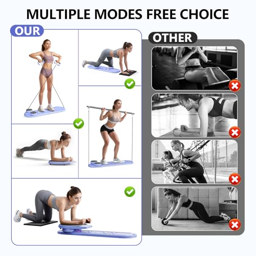 haoetcw Pilates Board - 7 in 1 Pilates Reformer Set の商品画像 5