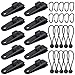 Zocipro 30 Pezzi Kit Clip per Tende, Clip di Fissaggio per Tende, Clips per Tenda Campeggio con Elastico Sferico e Fibbia, Clip per Teloni di Fissaggio, Tende da Sole