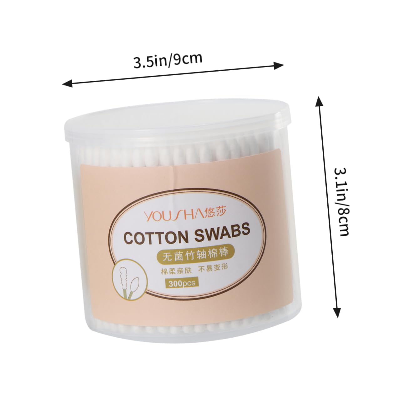 WOFASHPURET 600Pcs Double Head Swabs for Makeup Application Durable Cotton Sticks with Strong Water Absorption for Precision Cleaning and Detail Work