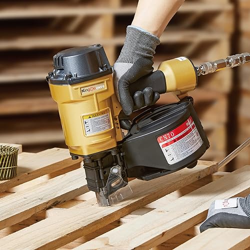 Kingou LE R Decking Nailer Accepts 1-3/4-Inch To 2-3/4-Inch Nails With 1/4 Npt Air Connector 225-300Pcs Load Capacity Coil Nailer Coil Nail Gun thumb #5