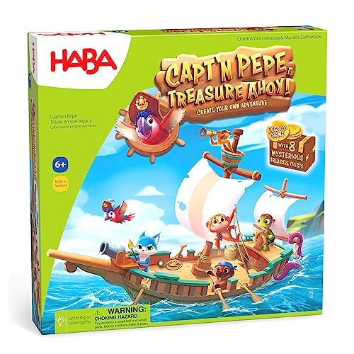 HABA Capt'n Pepe: Treasure Ahoy - Juego de mesa cooperativo pirata miniatura 1