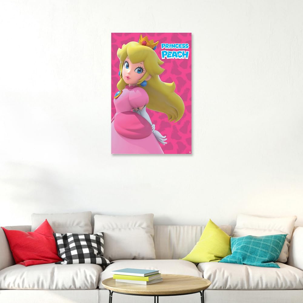 Amazon.com: Super Mario Bros. - Gaming Poster (Princess Peach