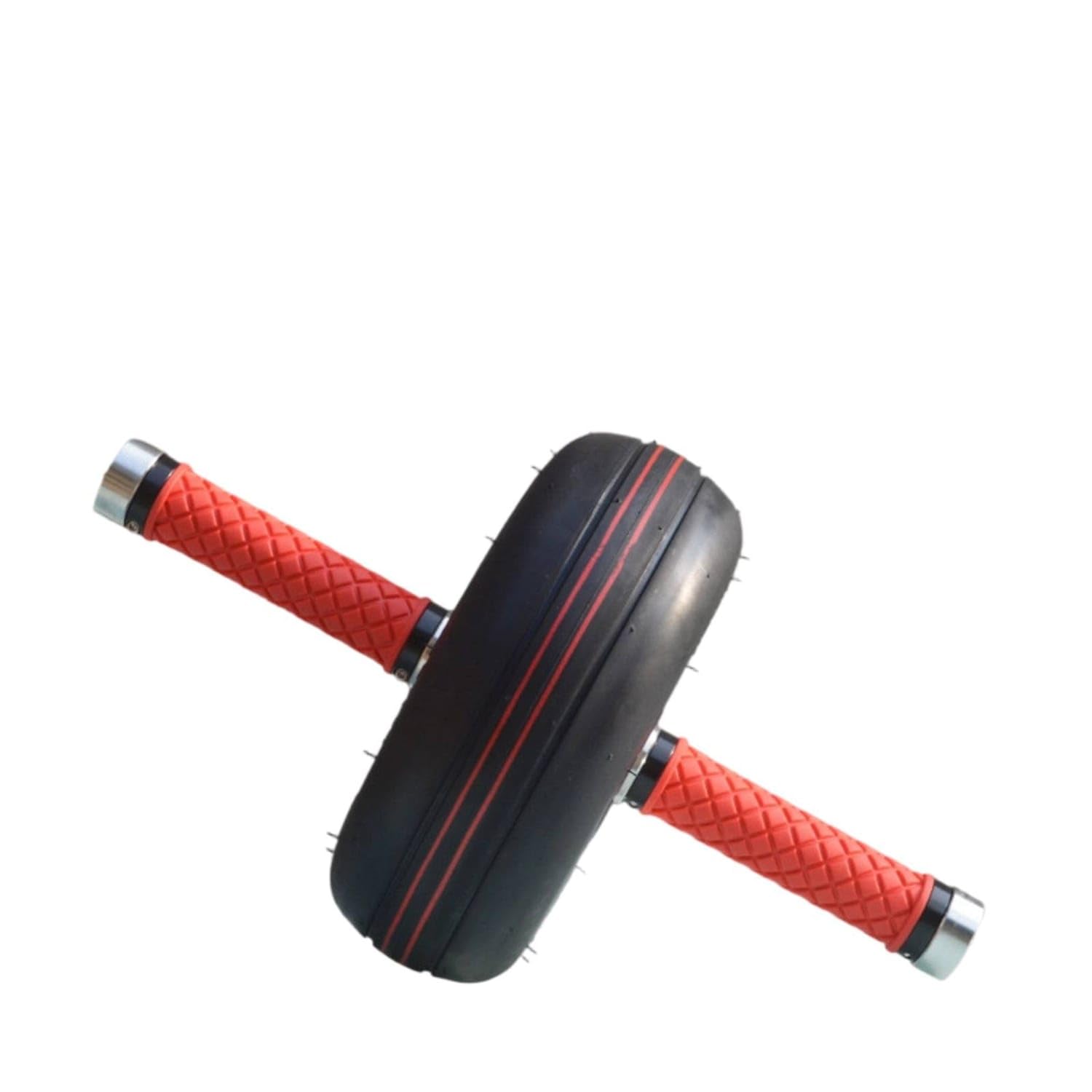 Smooth-Rolling Ab Roller with Rubber Tire Non-Slip Ab Roller Wheel Nonslip Abdominal Exercise Wheel Long-Lasting for Home Gym Builders, Outdoor Training, Red|Abdominal Exercisers|Sporting Goo-image-10