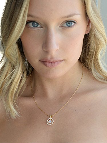 Mariell 14K Gold Plated AA Recovery Necklace CZ Unity Symbol Pendant - Great Jewelry Gift for Sober Women2
