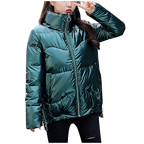 ATRISE Womens Winter Hooded Jacket Long,Warm Overcoat Slim Fur Faux-Hooded Zipper Thicker Coat Outwear Green
