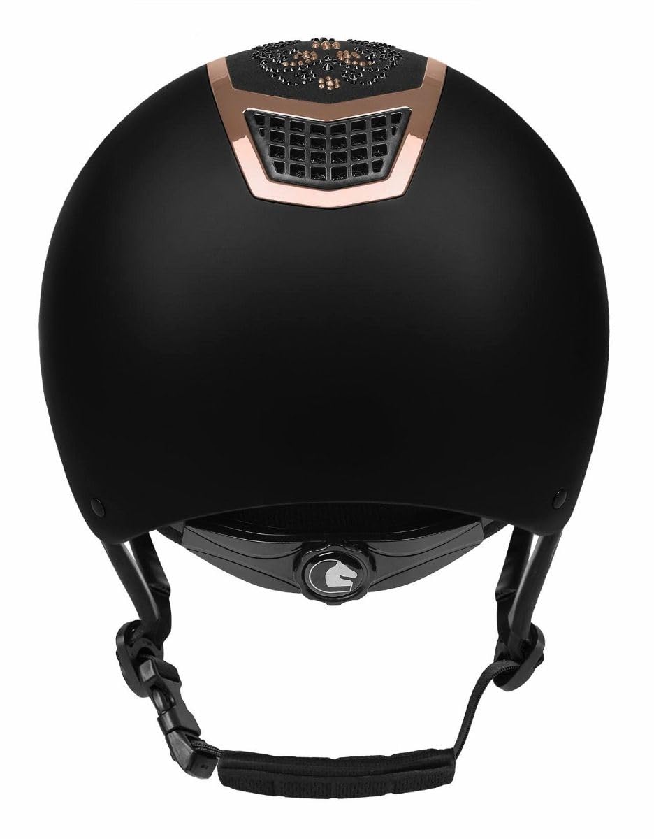 Fair Play Quantinum Chic 2.0 - Casco de equitación, color oro rosa y negro