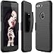 iPhone 7 Plus Case, Rhidon Case Combo Super Slim Hard Shell Layer Holster Sport Case with Holster Kickstand and Locking Belt Swivel Clip for Apple iPhone 7 Plus (Black)