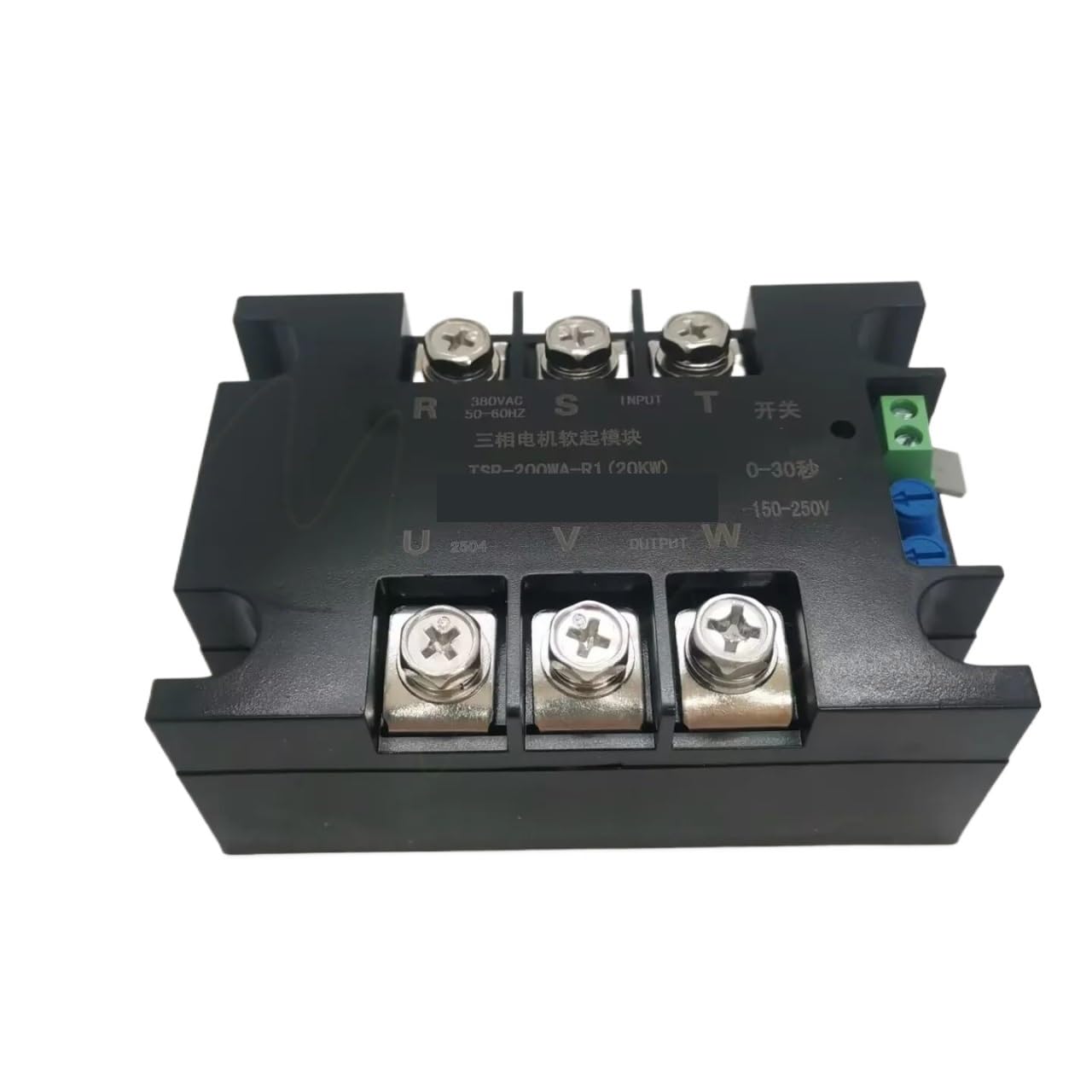 Moduł stopniowego rozrusznika do silnika trójfazowego 1 kW, 2 kW, 4 kW, 6 kW, 8 kW, 10 kW, 20 kW, 22 kW, 380 V, 440 V, regulator silnika trójfazowego, powolny rozruch (TSR-80WA-R1(8KW)