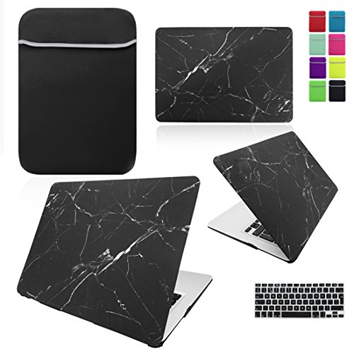 Coque rigide avec housse néoprène de protection pour clavier et Apple MacBook Air 13 », par Love My Case  MacBook Air 13" MARBLE BLACK