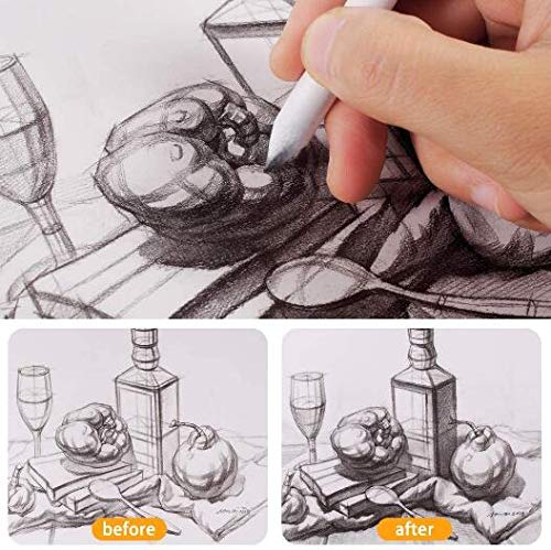 28pcs Blending Stumps Set Sandpaper Pencil Sharpener Student Sketch Drawing Tool | UK