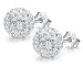 Neoglory Jewelry 925 Sterling Silver Round Cubic Zirconia Stud Earrings