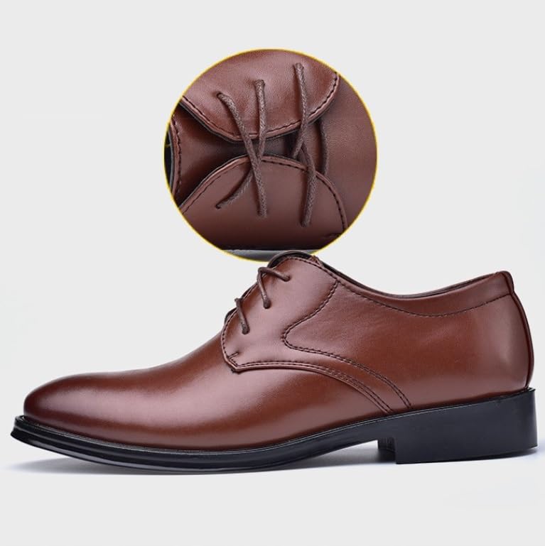 Mens Dress Shoes Classic Wingtip Oxfords Men's Comfort Hand Stitched Business Formal Derby Shoes Non-Slip Softsole Formal Derby Shoes2