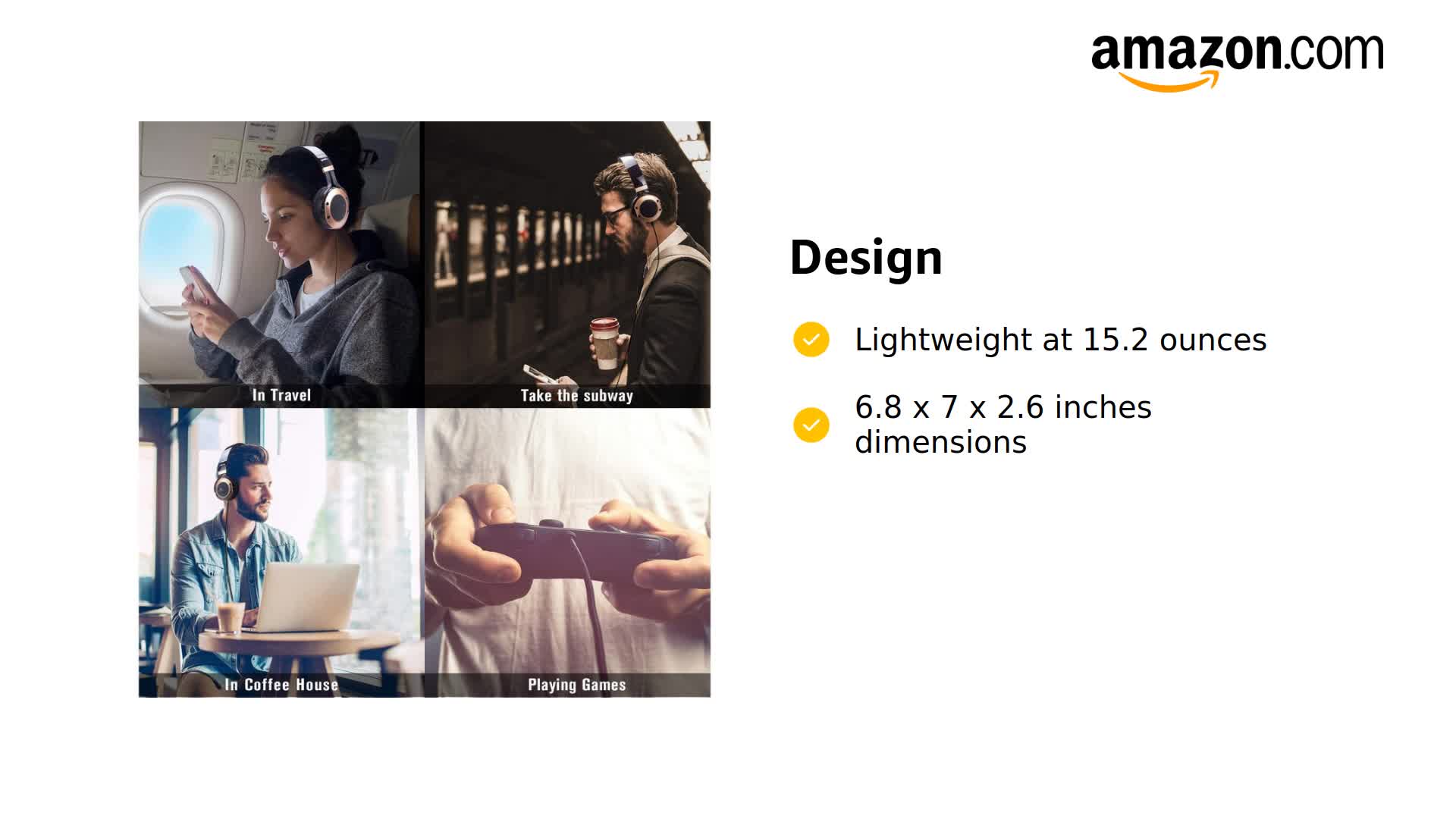 Amazon.com: MONODEAL Active Noise Cancelling Headphones with