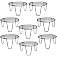 NAYRA Black Color Strong Legs Metal Round Stands for Plant Pot Flower Pot Round Stand for Planter Indoor and Outdoor (Set of 
