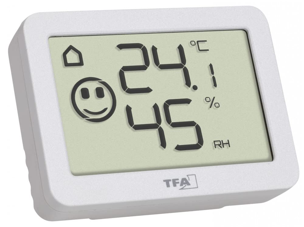 TFA-Dostmann TFA 30.5055 cyfrowy termohigrometr do monitorowania temperatury i wilgotności powietrza w pomieszczeniach