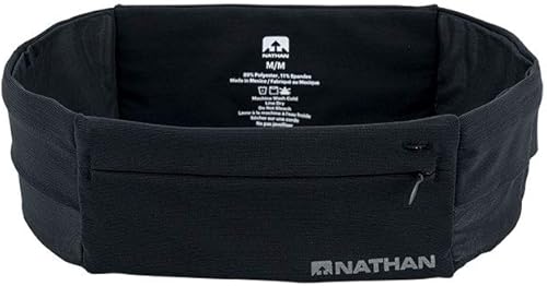Miniatura 12 de Cinturón para correr Nathan Zipster para hombres y mujeres, cangurera sin rebote, riñonera para correr para mujeres, bolsillos con cierres, se