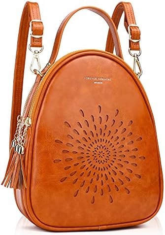 APHISON Small Backpacks for Women, Fashion Backpack Vegan Leather Mini Backpack Ladies Purse Bag Lightweight Shoulder Bag Handbags Cute Daypack Teen Girls