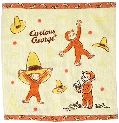 丸眞 キャリータオル ハンドタオル おさるのジョージ イエローバナナジョージ 綿 2サイズ展開 4765009100