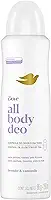 Dove All Body, Desodorante Corporal Aerossol, Para o Corpo Todo, Lavanda e Camomila 150ml