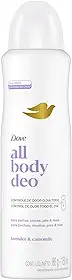 Dove All Body, Desodorante Corporal Aerossol, Para o Corpo Todo, Lavanda e Camomila 150ml