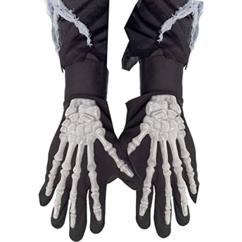 Smiffys Skeleton Gloves, Adult