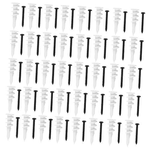 MUCKLILY Hardware 100pcs Drywall Anchor Cavity Wall Fixer Plasterboard Plug Fixing Screw -in-one Kit