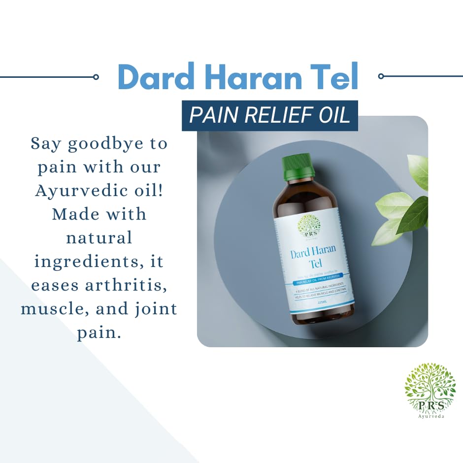 PRS Ayurveda Dard Haran Tel 225ml - Pack of 2 - Pain Relief Oil - Natural Ayurvedic Oil for Muscle and Joint Pain 4