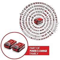 Original Einhell 4 Ah Power X-Change Plus Akku (18 V, Li-Ion, universell verwendbar für alle PXC-Geräte, Ladestandskontrolle, Twin-Pack, inkl. 2X 4 Ah Akkus, ohne Ladegerät) – Ansicht 3