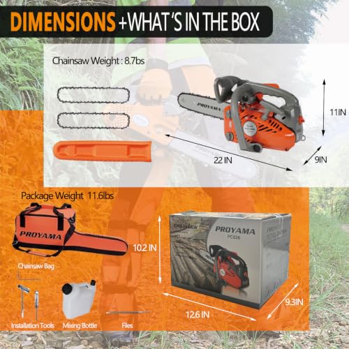 PROYAMA 26CC Top Handle Gas Chainsaw