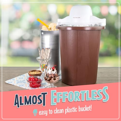 image for Nostalgia Electric Ice Cream Maker – Parlor Style, Old Fashioned Sof