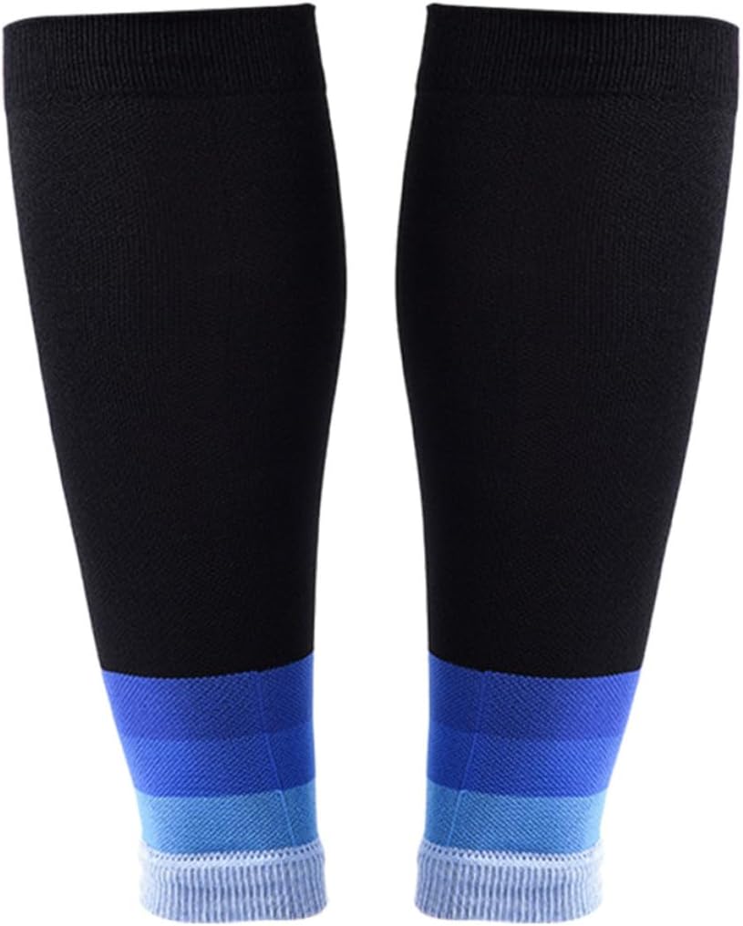 Blue Calf Compression Sleeve for Running Cycling Workouts