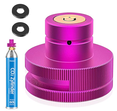 Truevaste Adapter Quick Connect für CO2 Zylinder Kompatibel mit Duo/Terra/Art/E-Duo/Crystal 3.0/Gaia Sprudelwasserbereiter Schnelladapter für 60L CO2-Zylinders mit TR21-4 Trapezgewinde mit 1 Gasket